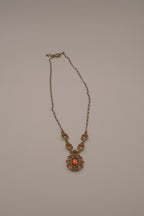 Avon Heirloom Faux Topaz Color Pendant Necklace