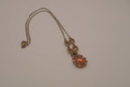 Avon Heirloom Faux Topaz Color Pendant Necklace