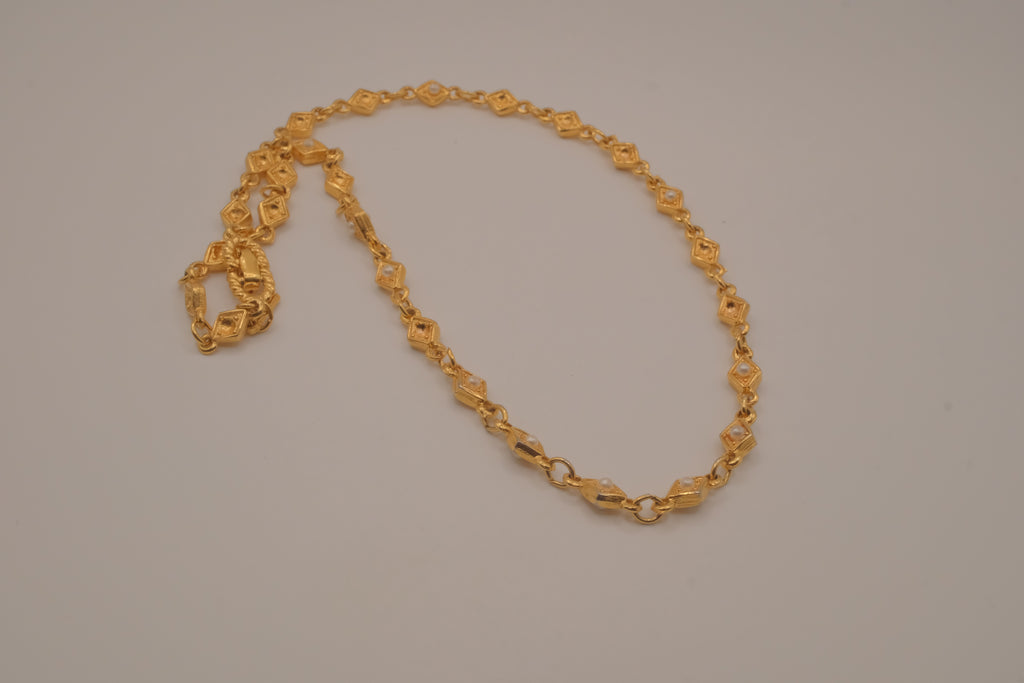 Reworked D'orlan lozenge station necklace