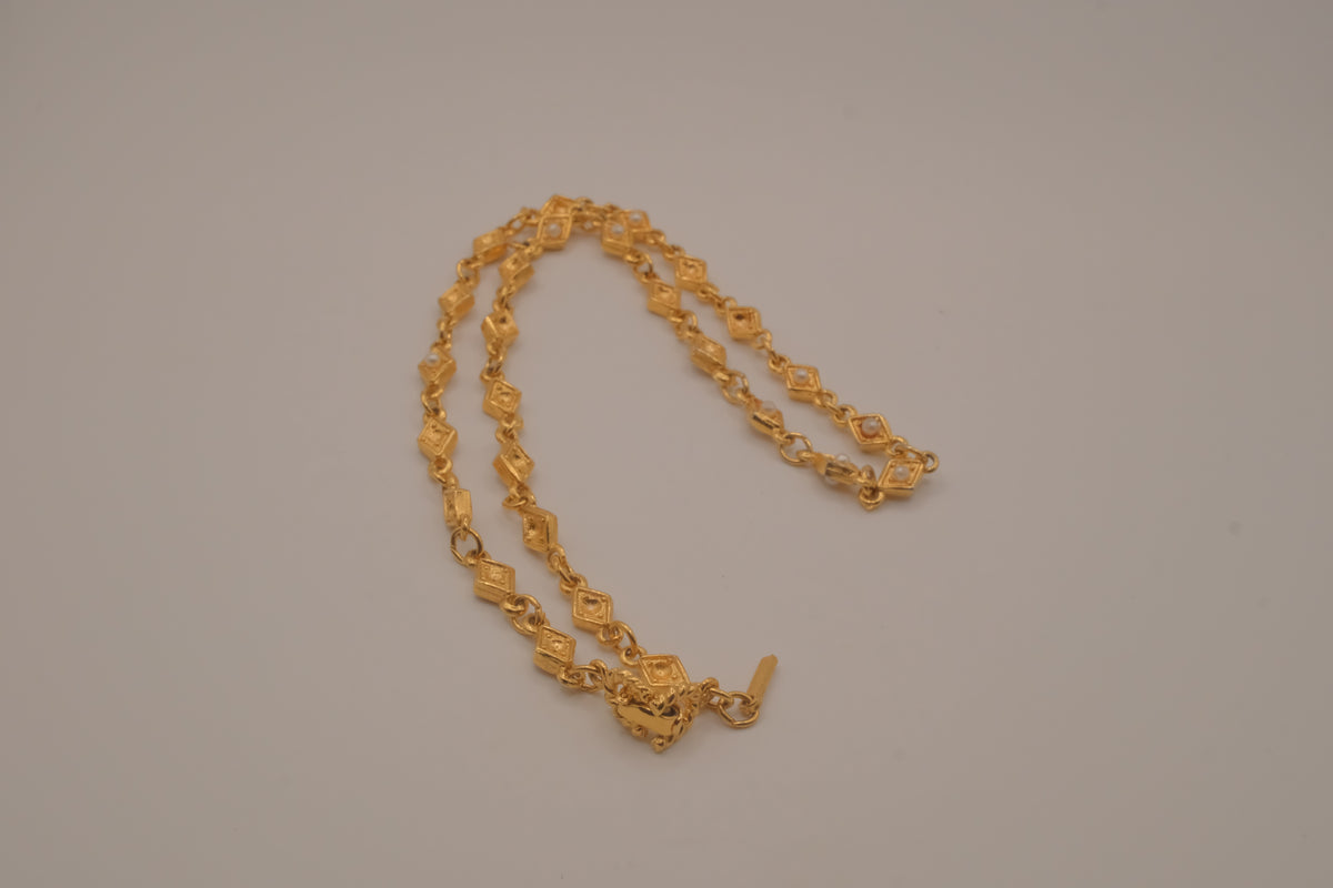 Reworked D'orlan lozenge station necklace