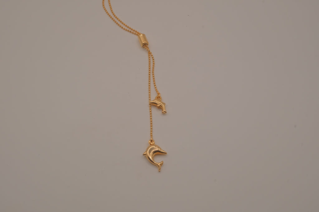 Dolphin Bolo tie necklace