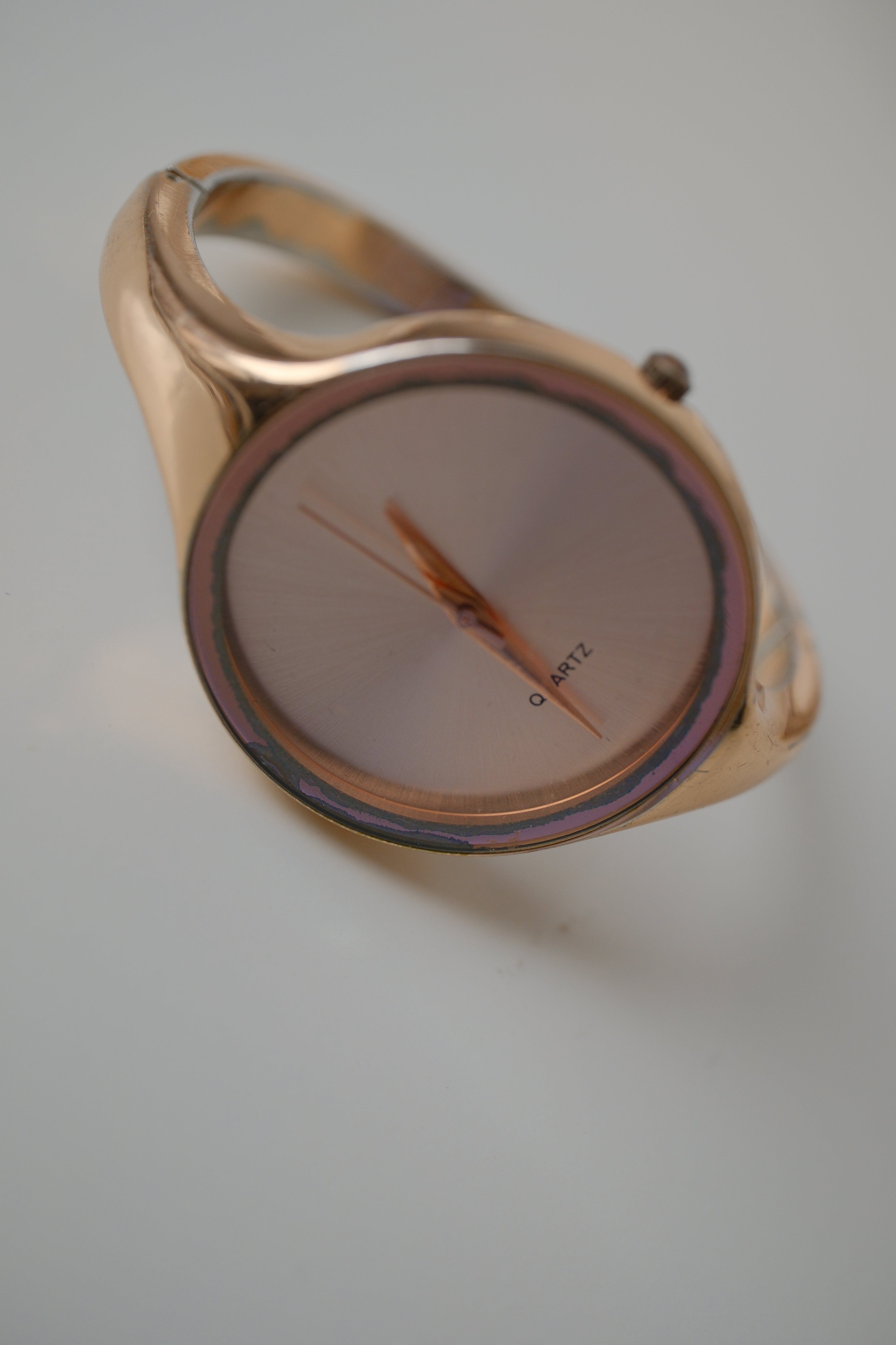 Rose Gold bangle Watch
