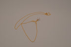 Gold deer antler pearl pendant necklace