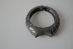 Vintage Dark Metal hinged cuff bracelet