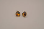 Vintage Avon faux tortoiseshell button stud earrings