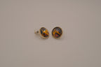 Vintage Avon faux tortoiseshell button stud earrings