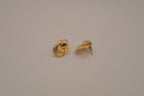 Vintage gold-tone love knot earrings
