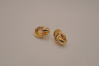 Vintage gold-tone love knot earrings
