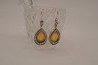 Vintage Avon faux citrine drop earring
