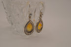 Vintage Avon faux citrine drop earring