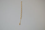 Gold tone paperclip link bracelet