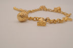 Vintage 22K Gold Plated Cleveland Museum of Art (CMA) Egyptian Charm Bracelet