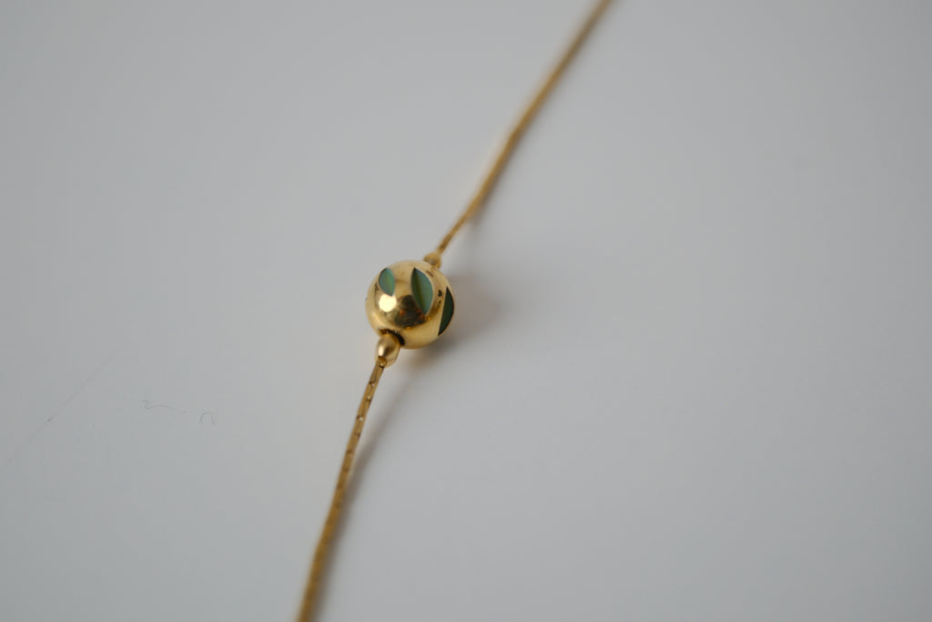 Minimalist beaded station necklace