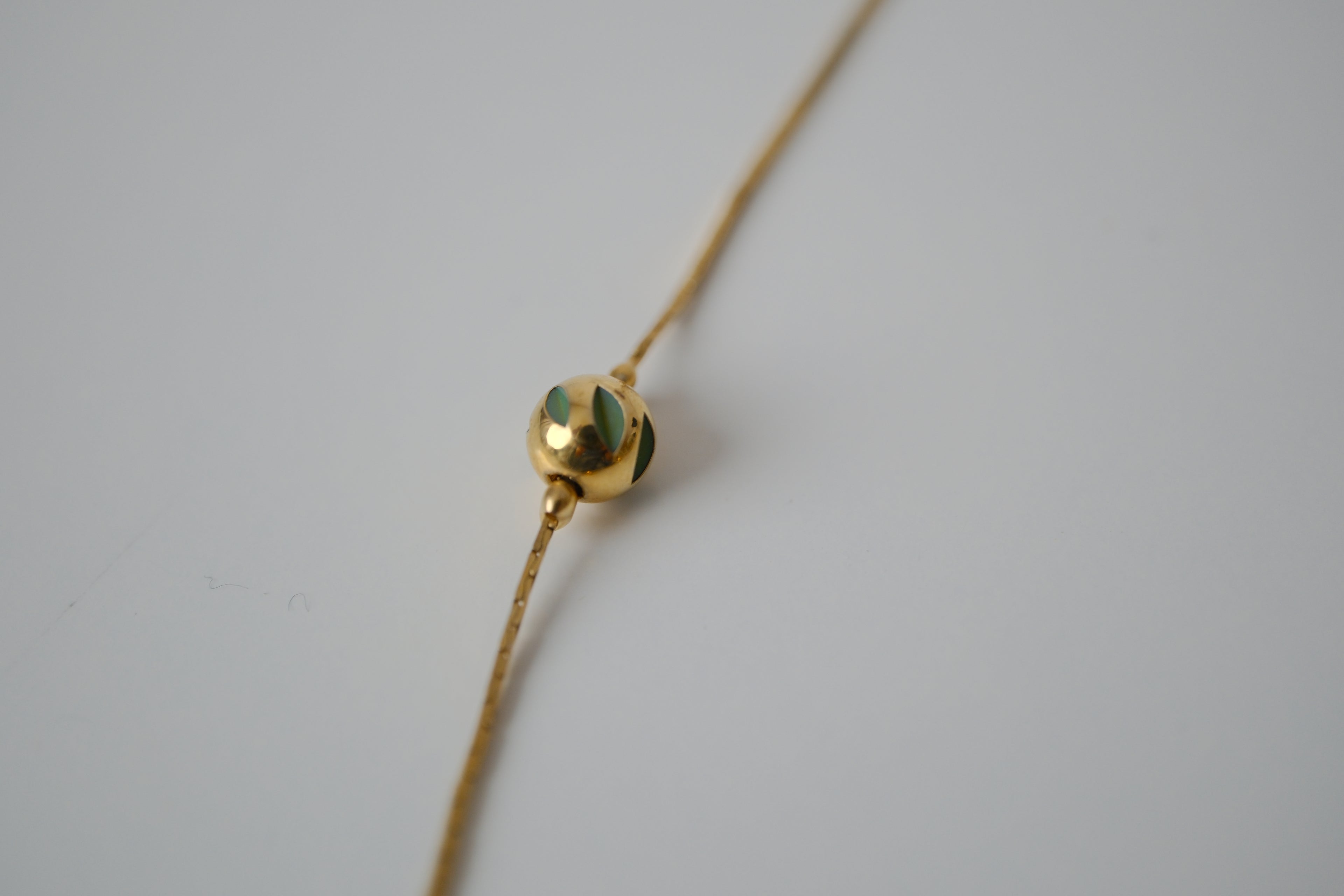 Minimalist beaded station necklace
