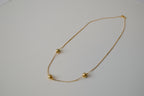 Minimalist beaded station necklace