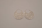 Avon filigree floral hoop earrings