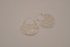Avon filigree floral hoop earrings