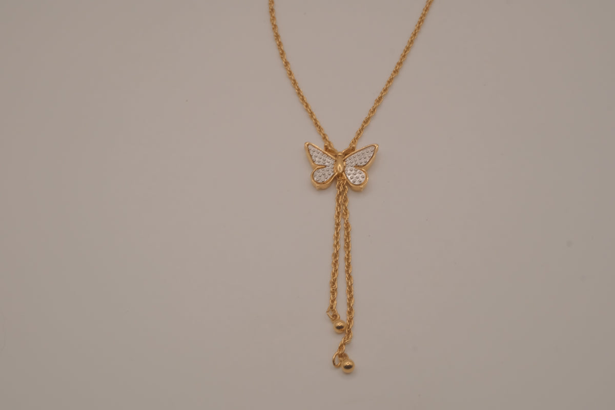 Vintage 1979 Avon Butterfly Lariat Necklace