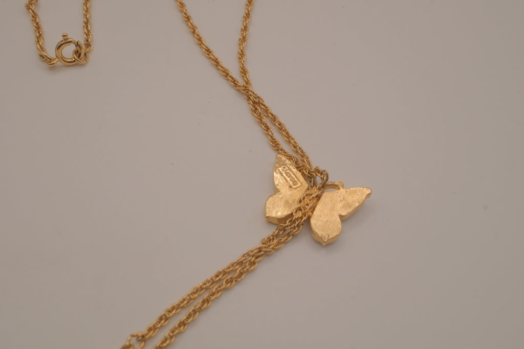 Vintage 1979 Avon Butterfly Lariat Necklace
