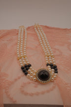 Vintage multi-strand faux pearl statement choker
