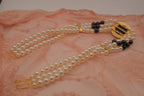 Vintage multi-strand faux pearl statement choker