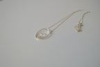 Floating heart pendant necklace