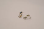 Mood stone dolphin stud earrings