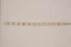 Two-tone vintage dolphin link bracelet&nbsp;