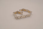 Two-tone vintage dolphin link bracelet&nbsp;