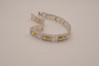 Two-tone vintage dolphin link bracelet&nbsp;