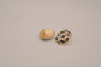 Vintage 1980s-style statement button earrings