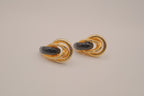 Vintage 1980s retro-style statement earrings