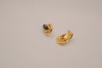 Vintage 1980s retro-style statement earrings