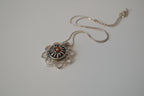 Vintage snap button pendant chain
