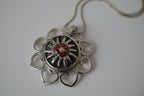 Vintage snap button pendant chain