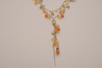 Beaded Y-shaped lariat necklace