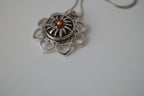 Vintage snap button pendant chain