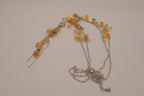 Beaded Y-shaped lariat necklace