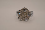 Vintage Figaro Couture rhinestone peek-a-boo bangle bracelet watch&nbsp;