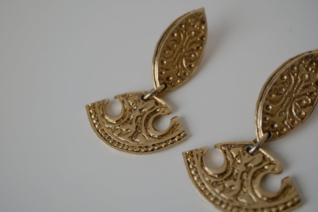 Vintage Tuareg-inspired dangle earrings