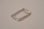 Vintage Speidel USA triple-chain ID bracelet