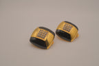 Vintage Art Deco style clip-on earrings