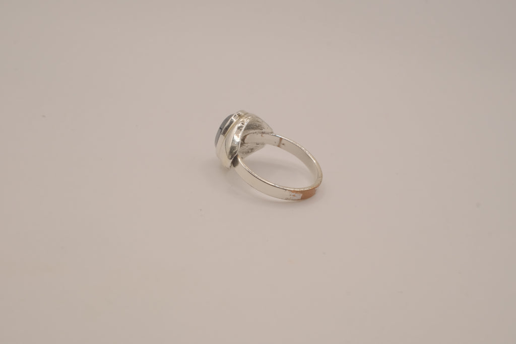 Vintage hematite intaglio signet ring&nbsp;