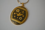 Vintage Spanish Damascene pendant necklace