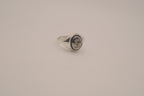 Vintage hematite intaglio signet ring&nbsp;
