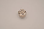 Vintage neoclassical hematite glass cameo brooch