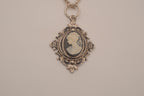 Vintage Victorian-style cameo pendant necklace