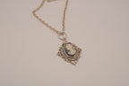 Vintage Victorian-style cameo pendant necklace