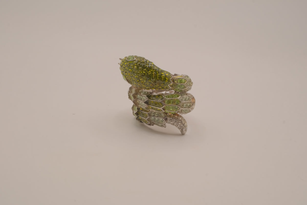Green Anaconda Statement Ring