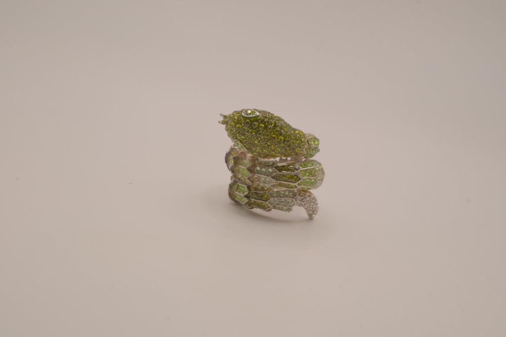 Green Anaconda Statement Ring